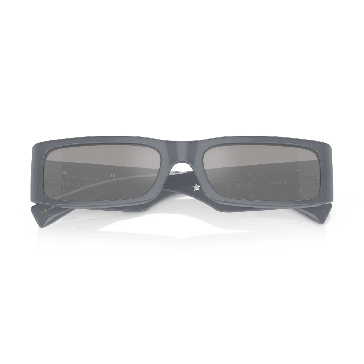 Rectangular Light Grey & Silver Sunglasses