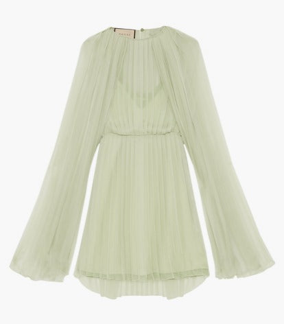 Silk Pleated Dress