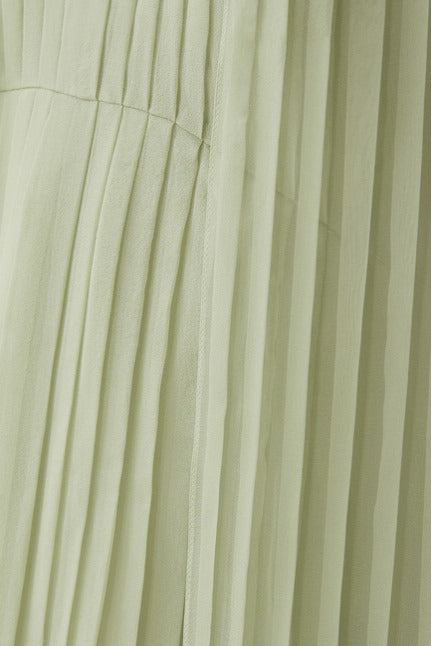 Silk Pleated Dress